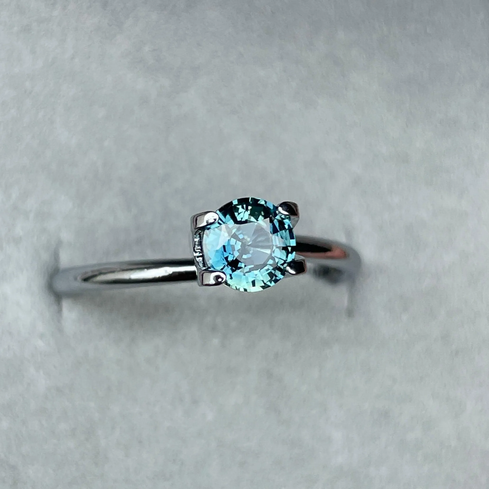 0.71 ct natural Teal Sapphire is well cut to bring out the best colour and lustre, make a custom designed unique ring with this sapphire