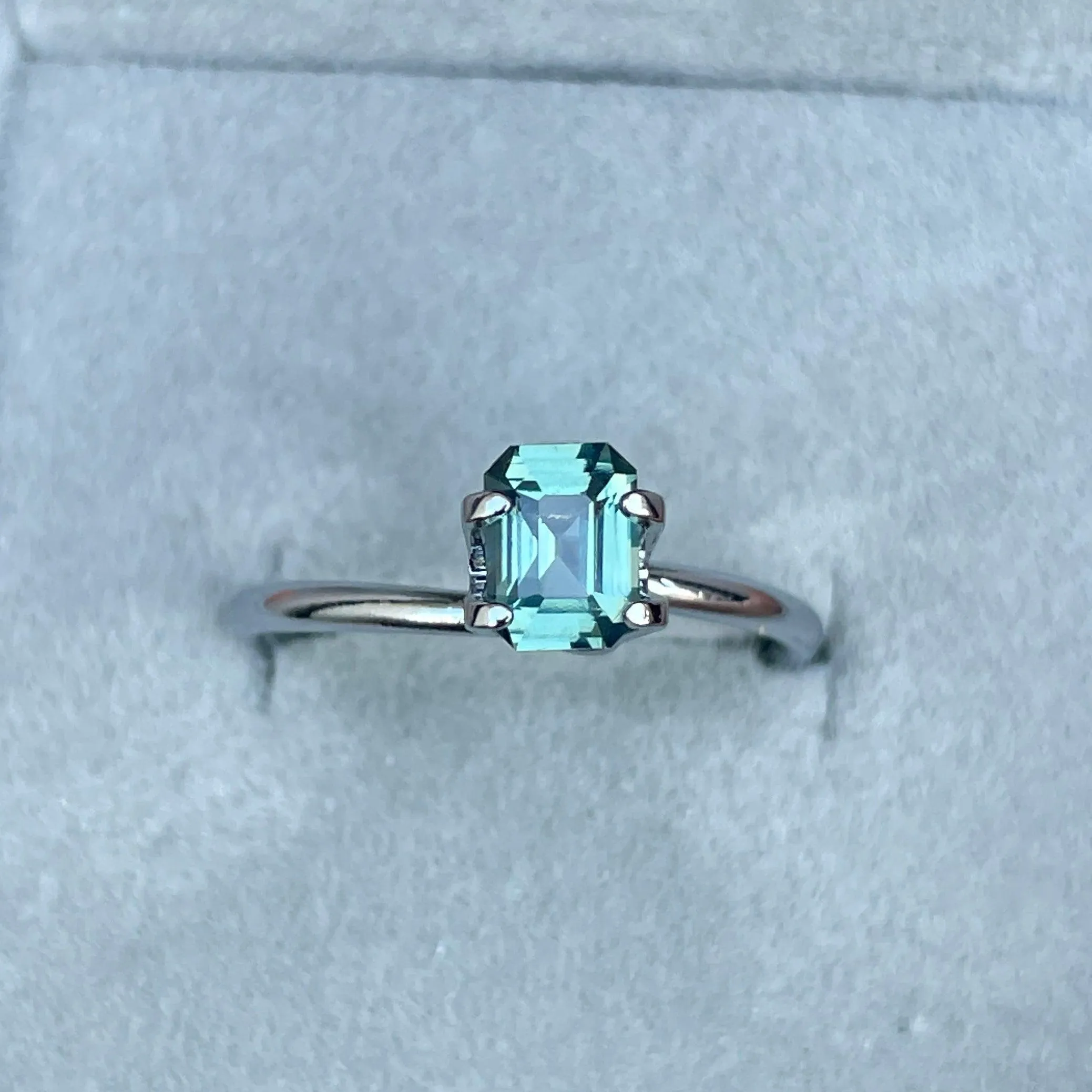 0.98 CT Neon Teal Blue Natural Sapphire