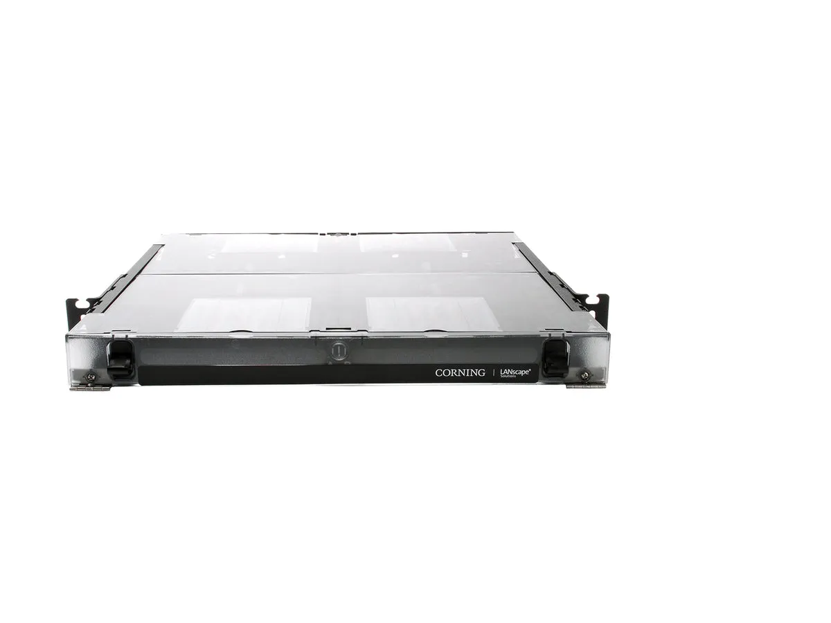 1 rack unit holds 2 CCH connector panels Closet Connector Housing (CCH) CORNING CCH-01U