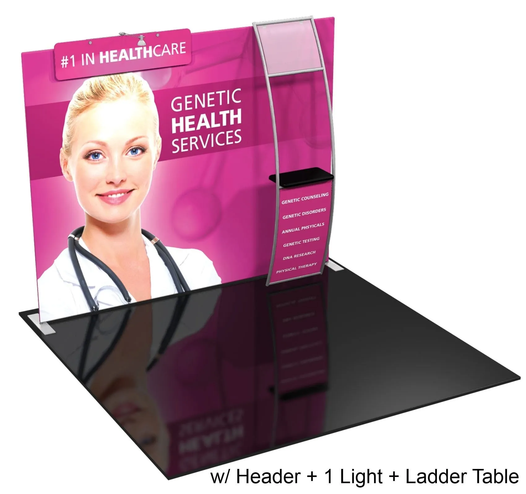 10' Formulate Display with Shelving - Straight