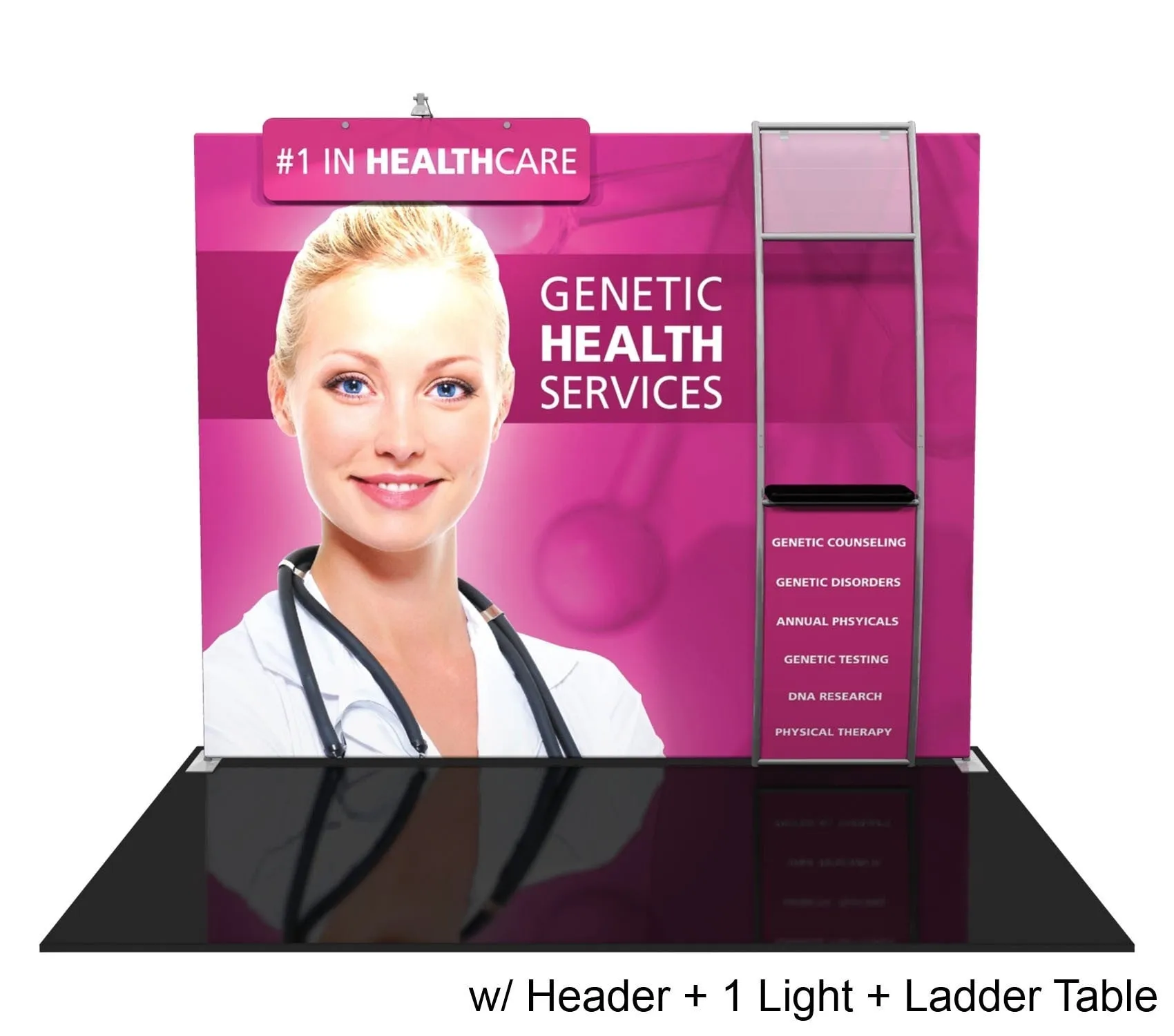 10' Formulate Display with Shelving - Straight