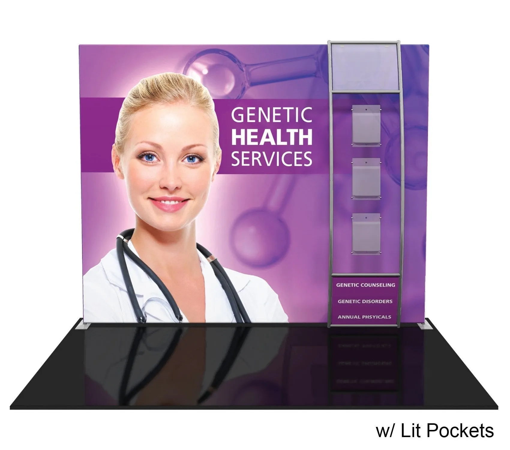 10' Formulate Display with Shelving - Straight