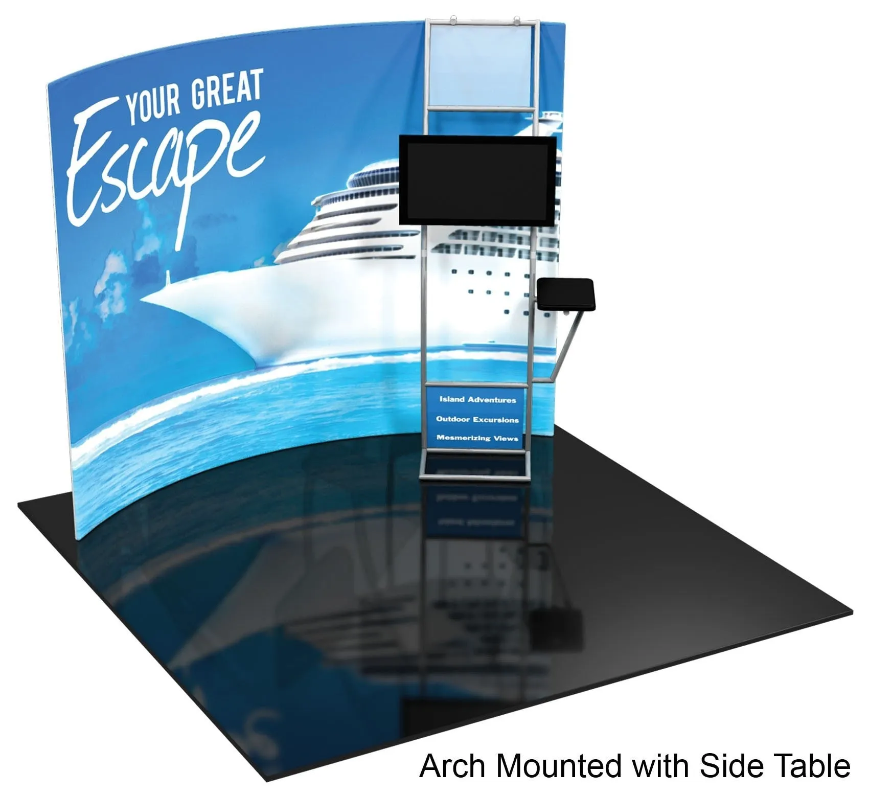 10' Formulate Displays with Monitor Mount - Horizontal