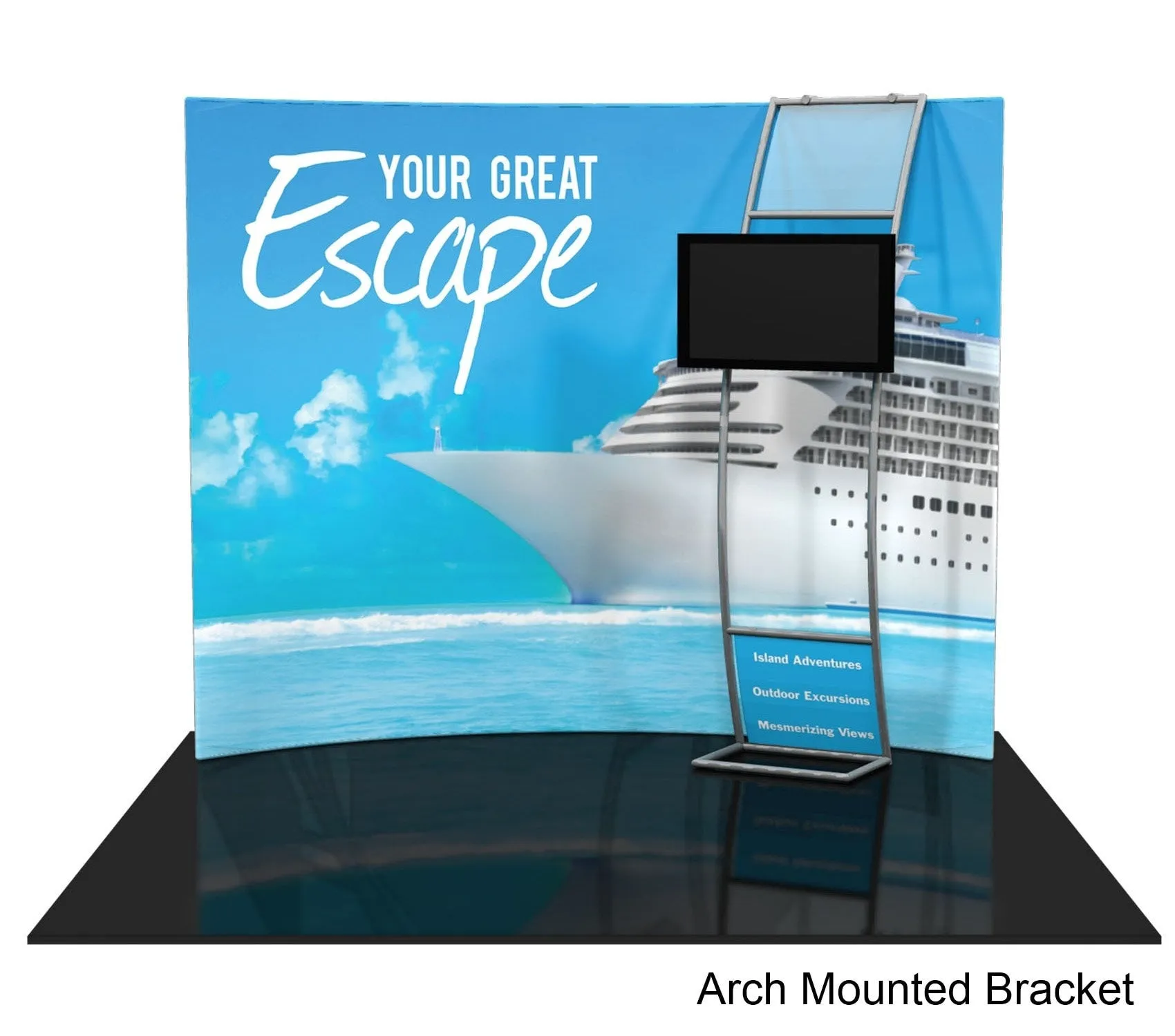 10' Formulate Displays with Monitor Mount - Horizontal