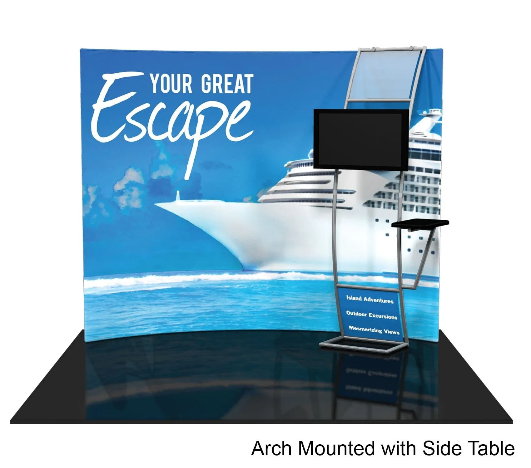 10' Formulate Displays with Monitor Mount - Horizontal