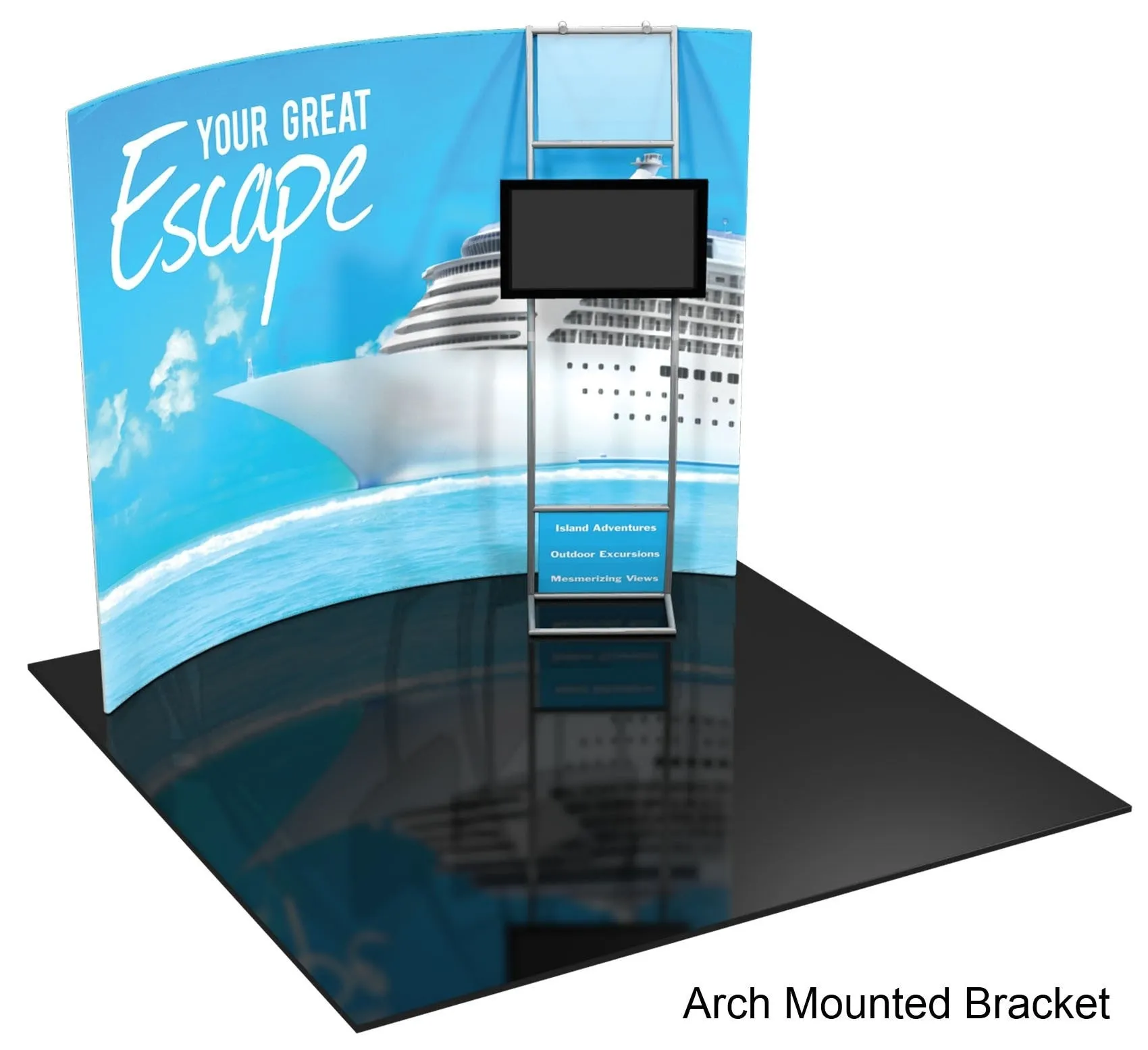 10' Formulate Displays with Monitor Mount - Horizontal