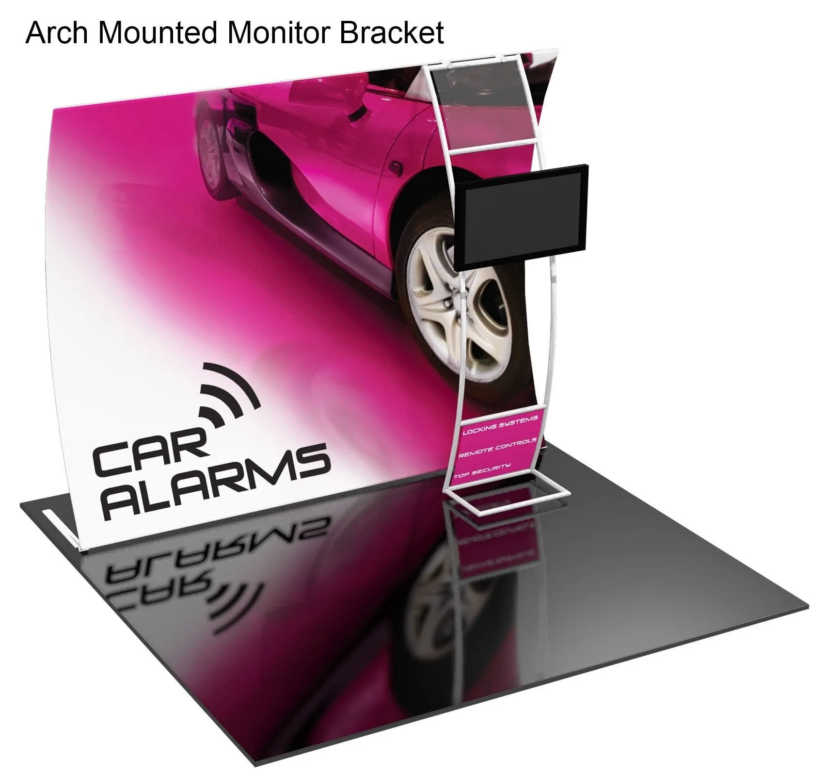 10' Formulate Displays with Monitor Mounts - Vertical