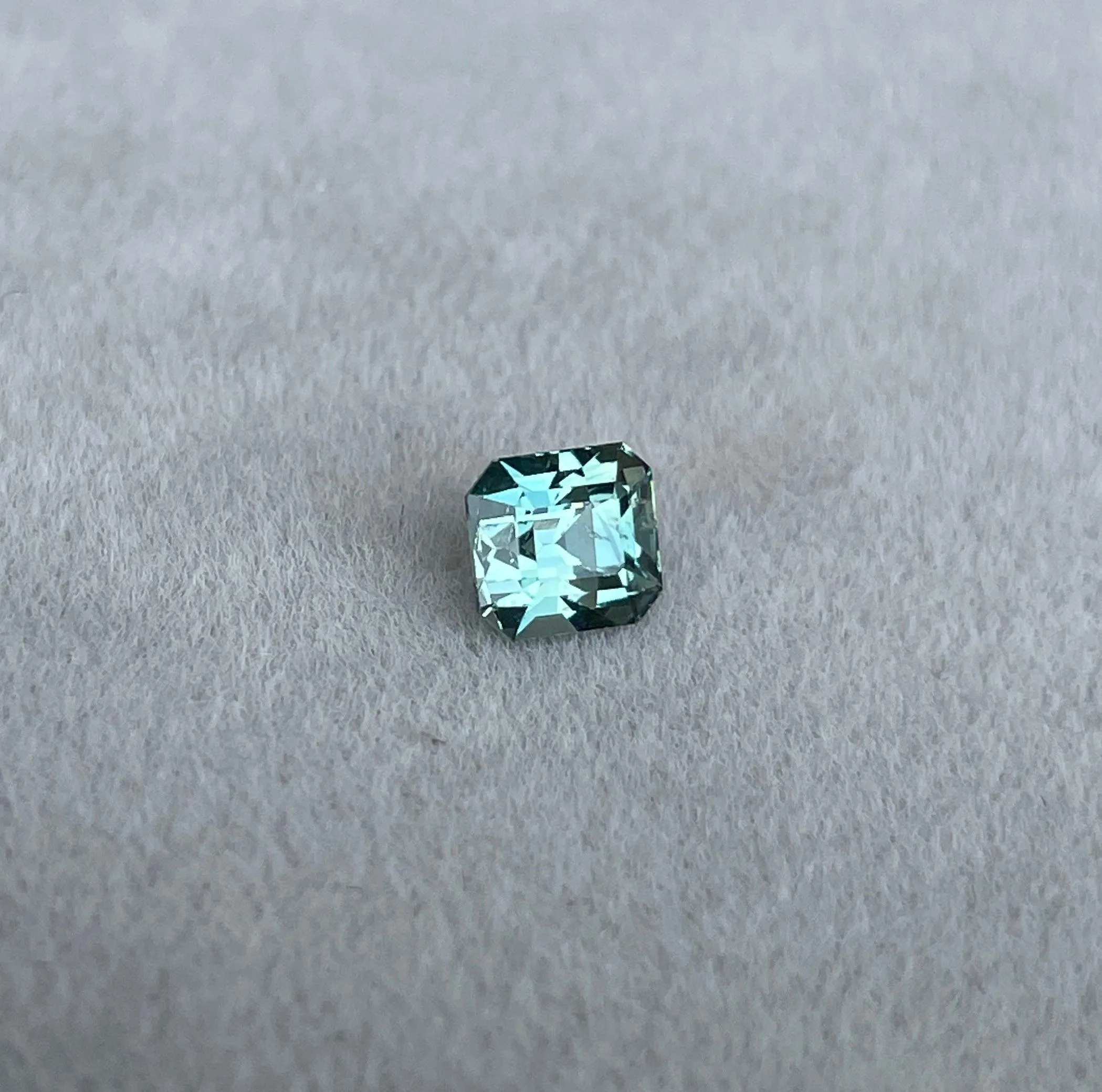 1.03 ct Teal Sapphire| One of a kind, Blue green emerald Sapphire for a custom diamond ring, white gold ring Bridal ring Anniversary gift