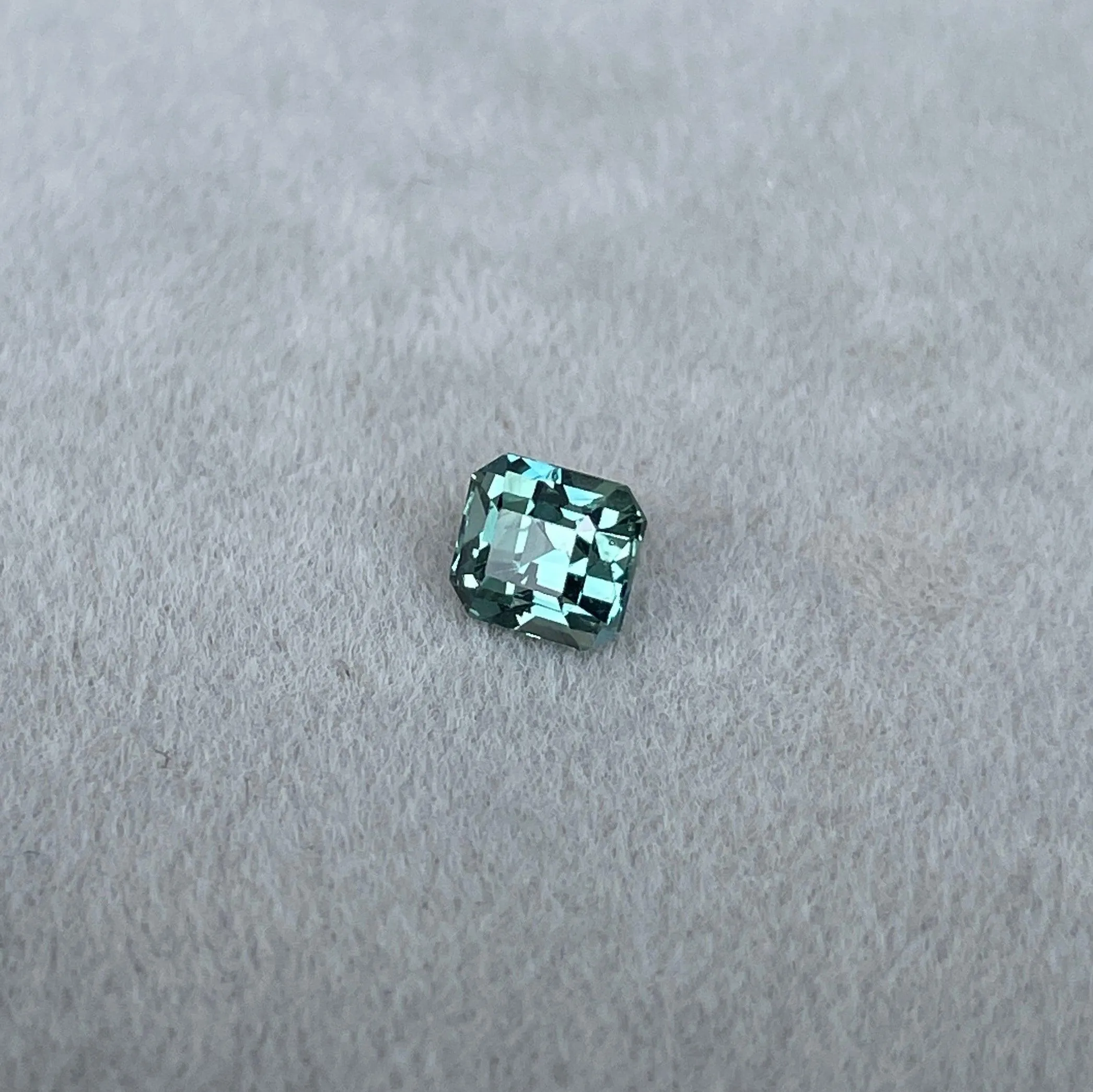 1.03 ct Teal Sapphire| One of a kind, Blue green emerald Sapphire for a custom diamond ring, white gold ring Bridal ring Anniversary gift