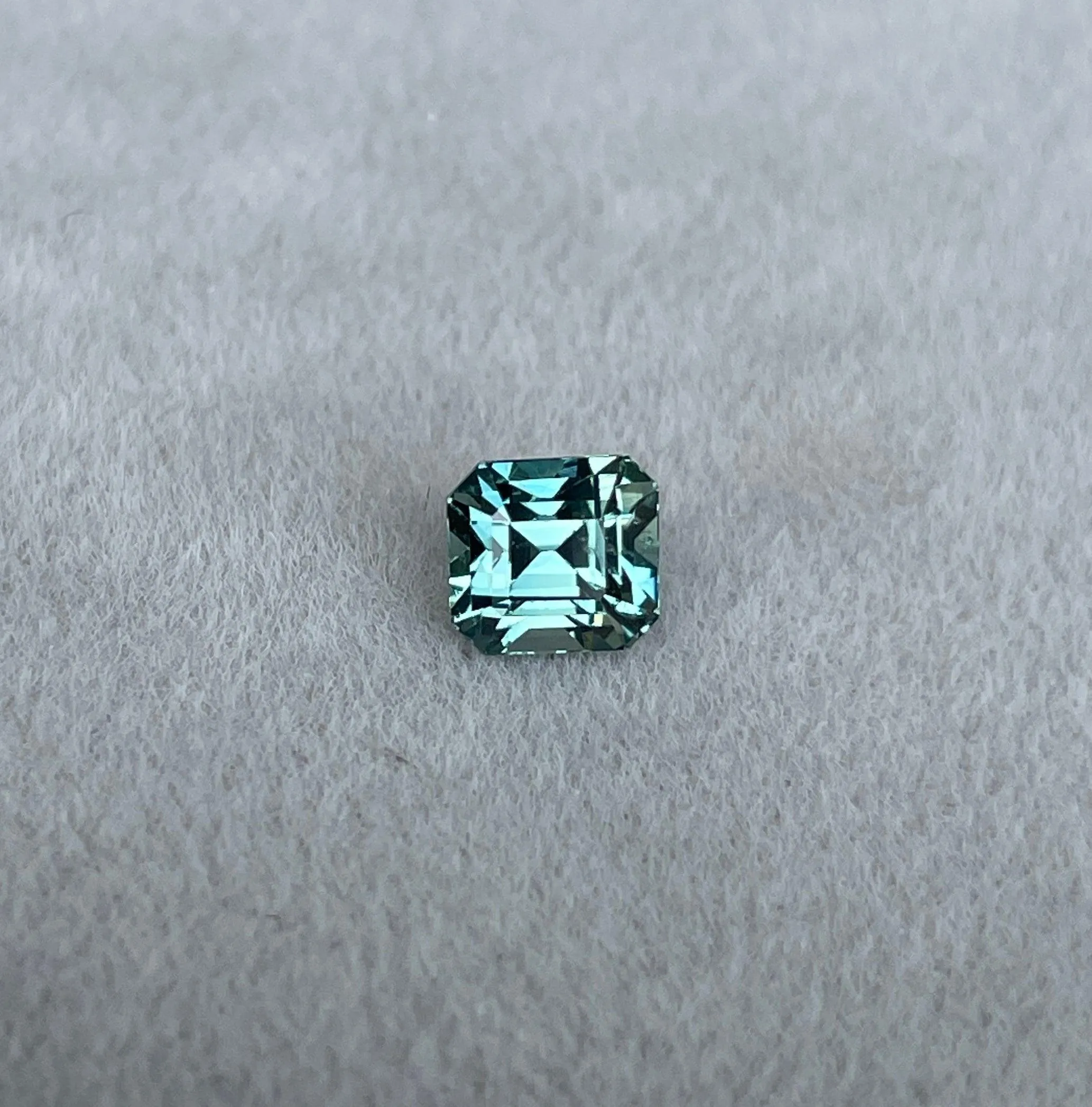 1.03 ct Teal Sapphire| One of a kind, Blue green emerald Sapphire for a custom diamond ring, white gold ring Bridal ring Anniversary gift