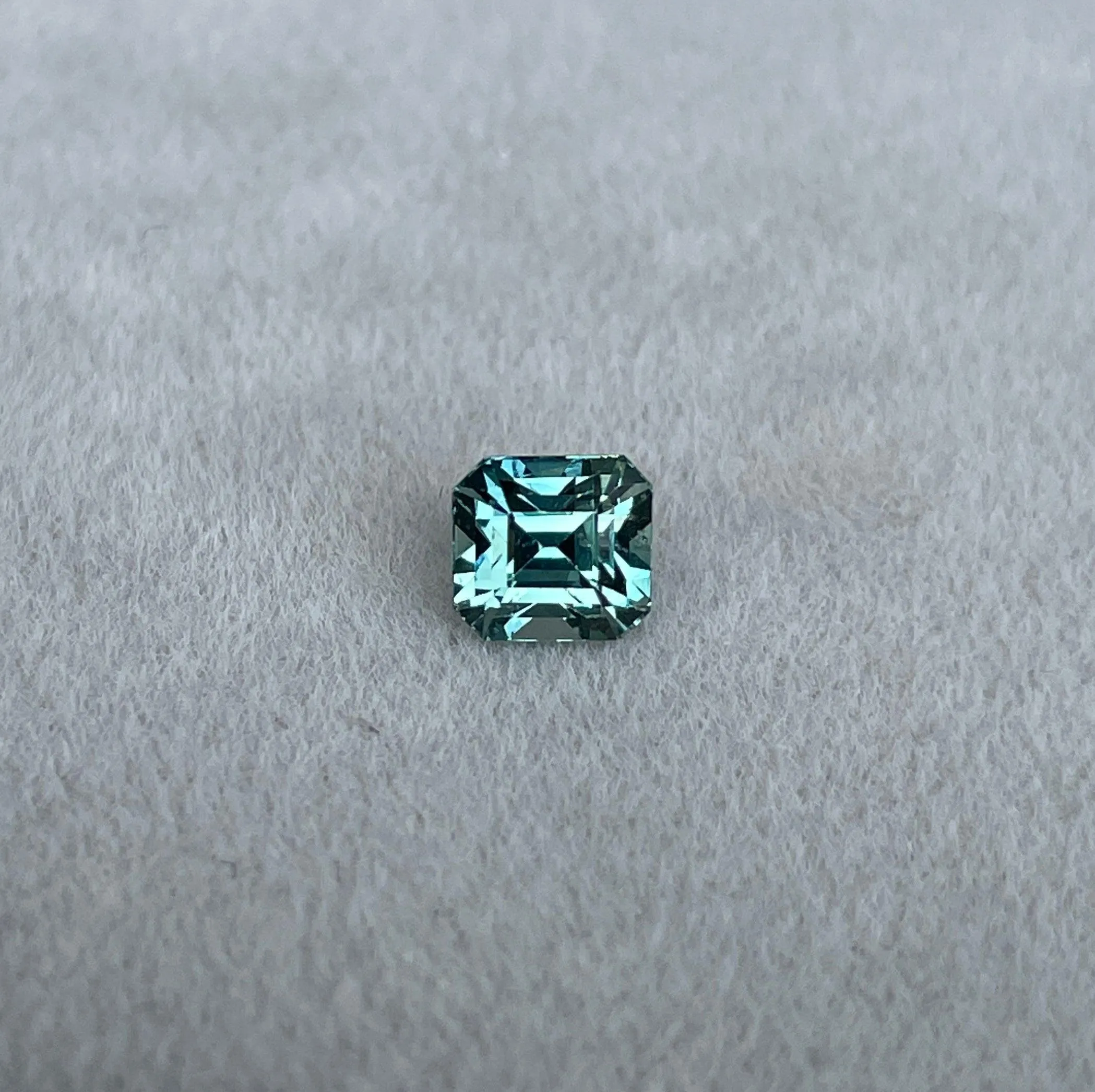 1.03 ct Teal Sapphire| One of a kind, Blue green emerald Sapphire for a custom diamond ring, white gold ring Bridal ring Anniversary gift