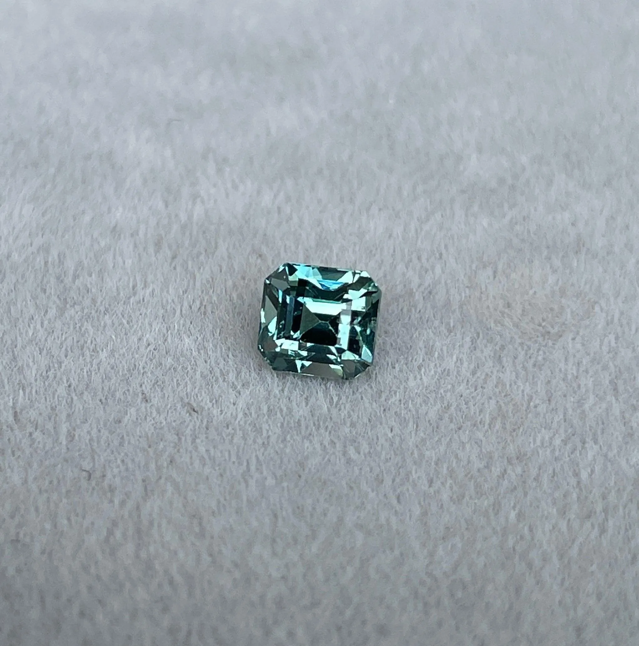 1.03 ct Teal Sapphire| One of a kind, Blue green emerald Sapphire for a custom diamond ring, white gold ring Bridal ring Anniversary gift