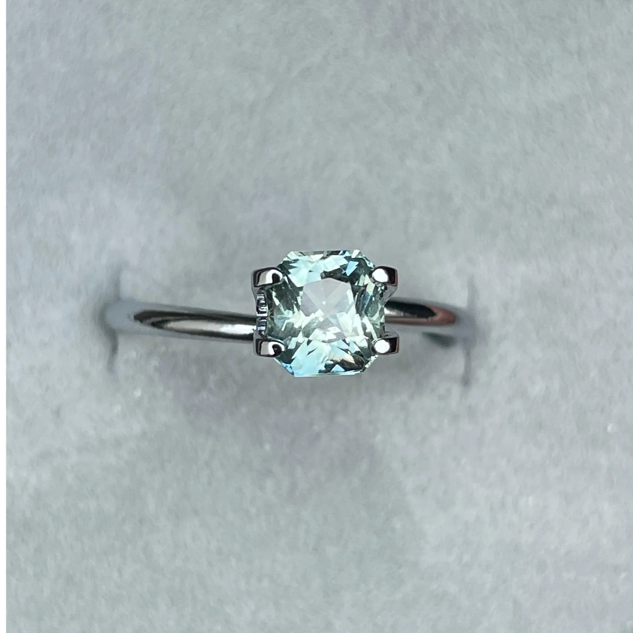 1.29-Carat Light Mint Green Sapphire (Heated)