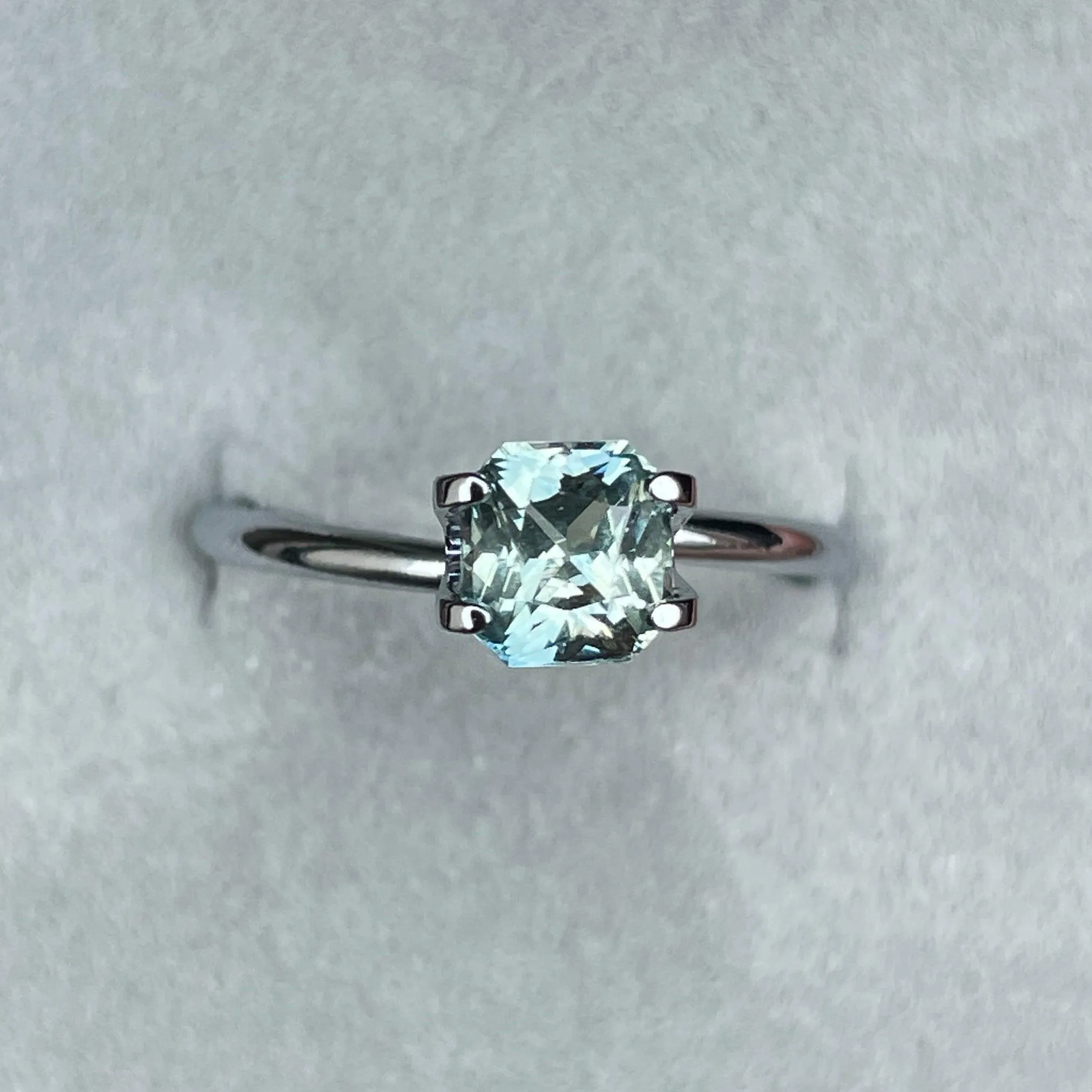 1.29-Carat Light Mint Green Sapphire (Heated)