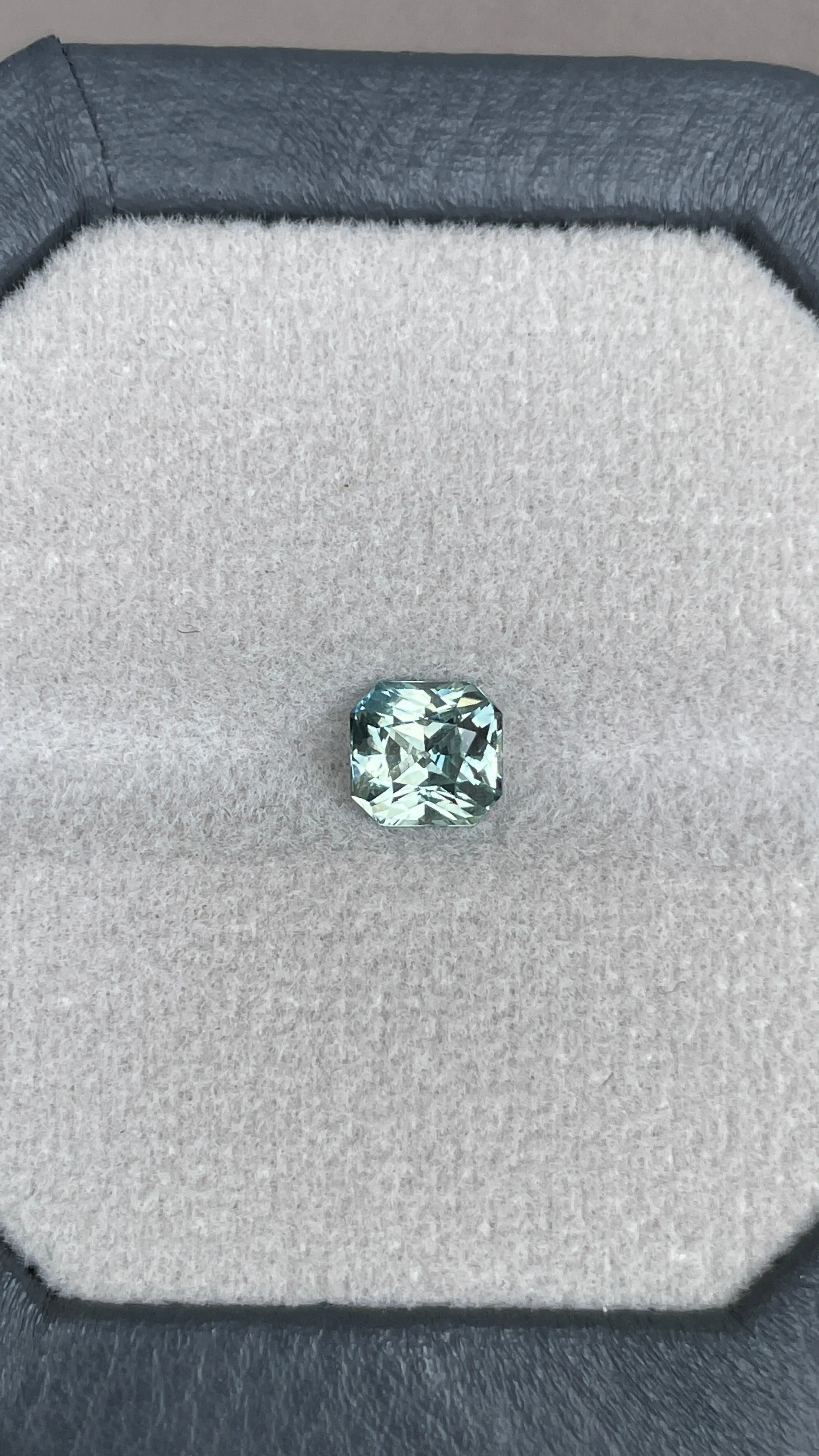 1.29-Carat Light Mint Green Sapphire (Heated)