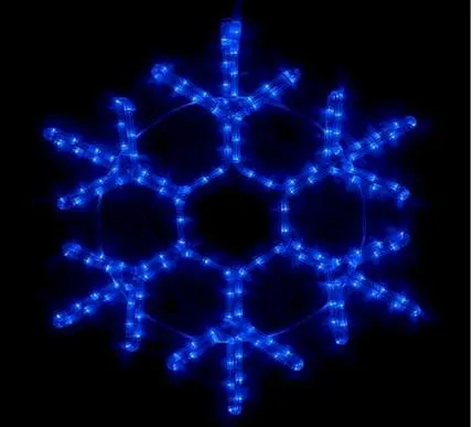 12" LED Snowflakes Blue - White - Warm White