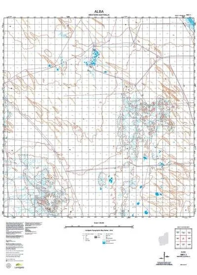 1851-1 Alba Topographic Map by Landgate (2015)