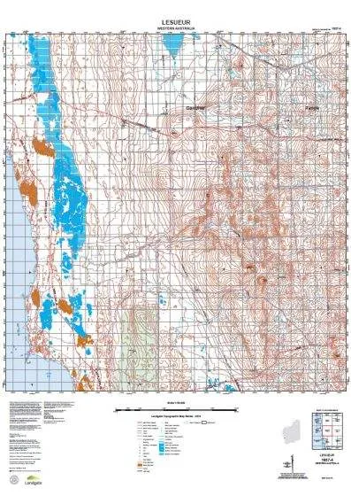 1937-4 Lesueur Topographic Map by Landgate (2015)
