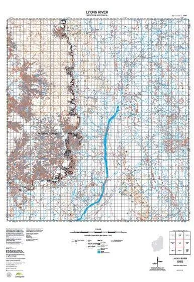1948 Lyons River Topographic Map by Landgate (2015)