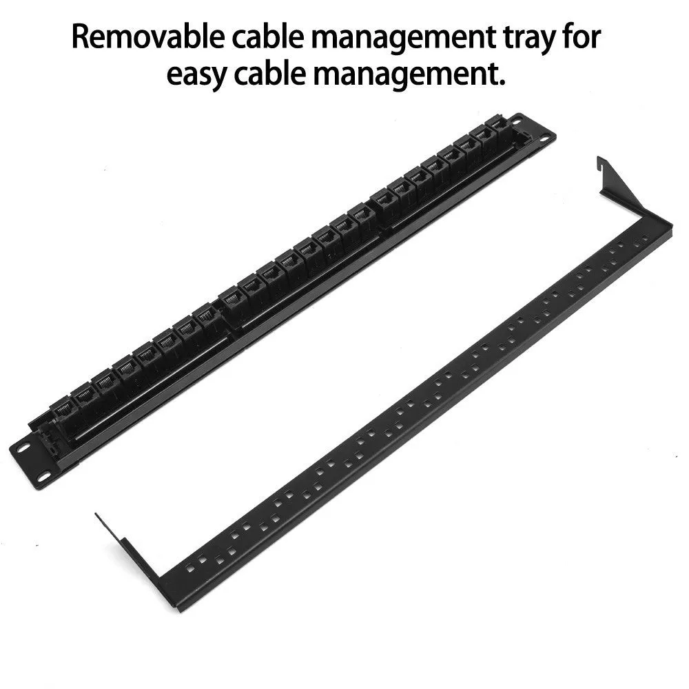 1U 24 2U 48 Port Pass-Through Cat6 Patch Panel Rj45 Connector Network Cable Adapter Keystone Jack Mo
