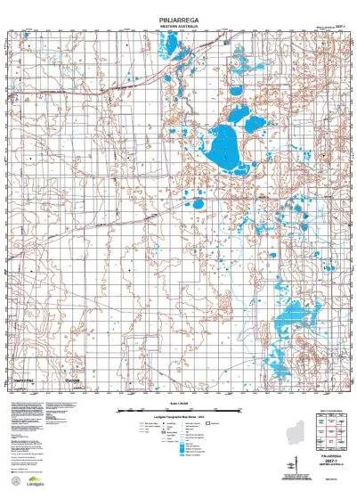 2037-1 Pinjarrega Topographic Map by Landgate (2015)