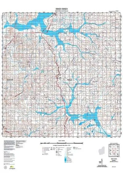 2136-1 Bindi Bindi Topographic Map by Landgate (2015)