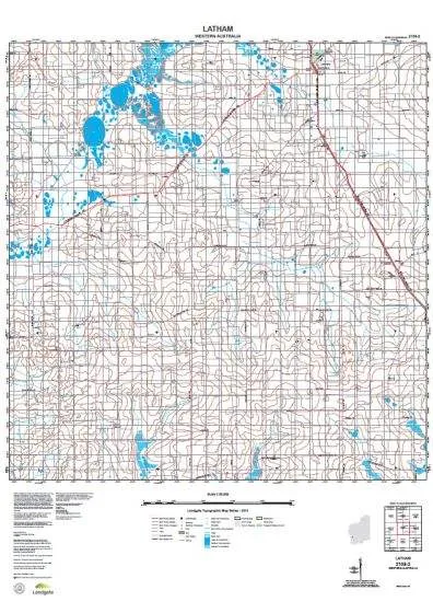 2138-2 Latham Topographic Map by Landgate (2015)
