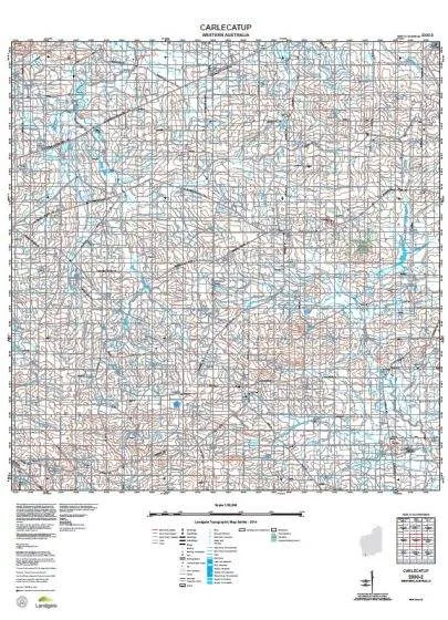 2330-2 Carlecatup Topographic Map by Landgate (2015)