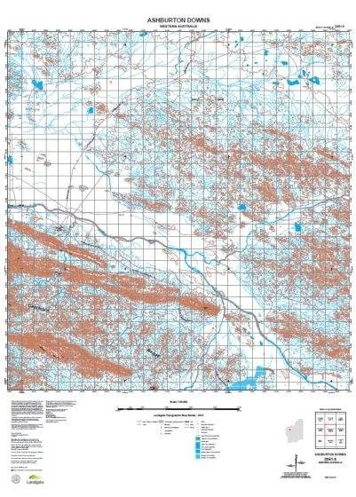 2351-3 Ashburton Downs Topographic Map by Landgate (2015)