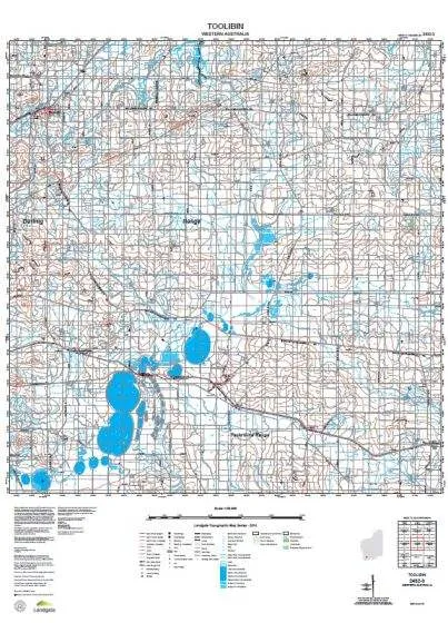 2432-3 Toolbin Topographic Map by Landgate (2015)