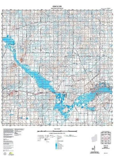 2434-2 Kwolyin Topographic Map by Landgate (2015)