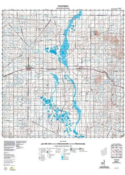 2435-1 Trayning Topographic Map by Landgate (2015)