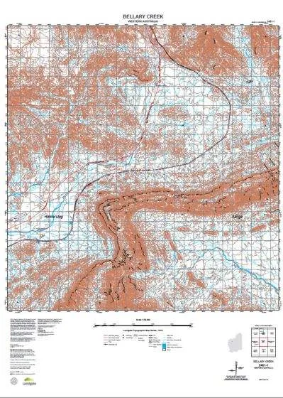 2451-1 Bellary Creek Topographic Map by Landgate (2015)