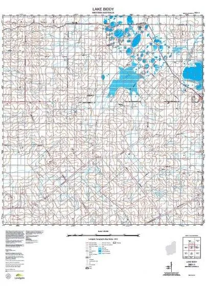 2631-1 Lake Biddy Topographic Map by Landgate (2015)