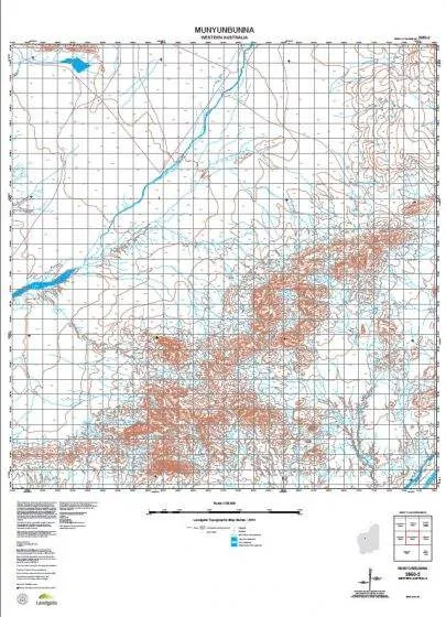 2650-2 Munyunbunna Topographic Map by Landgate (2015)