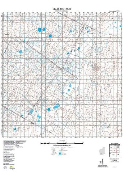 2734-2 Skeleton Rock Topographic Map by Landgate (2015)