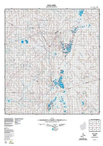 2833 Holland Topographic Map by Landgate (2015)
