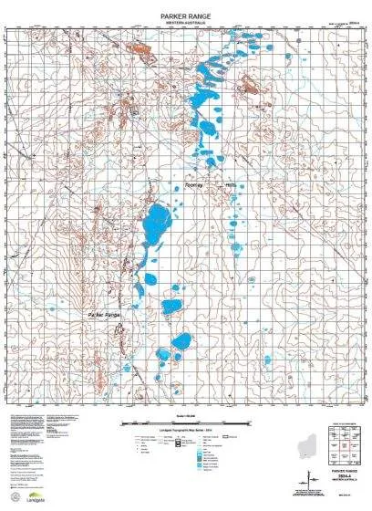 2834-4 Parker Range Topographic Map by Landgate (2015)