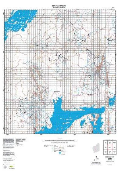 2840 Richardson Topographic Map by Landgate (2015)