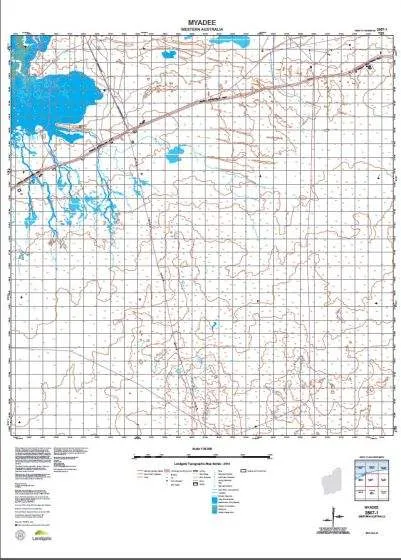 2857-1 Myadee Topographic Map by Landgate (2015)