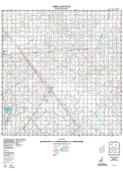 2931-4 Swallow Rock Topographic Map by Landgate (2015)