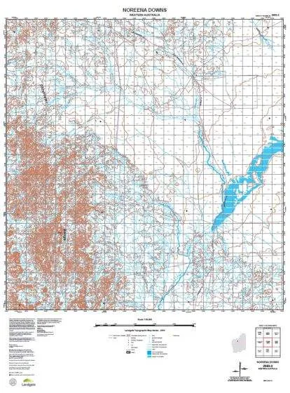 2953-3 Noreena Downs Topographic Map by Landgate (2015)