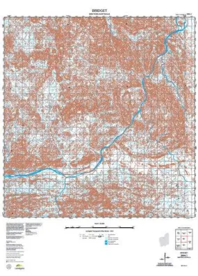 2954-1 Bridget Topographic Map by Landgate (2015)