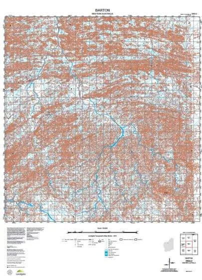 2954-2 Barton Topographic Map by Landgate (2015)