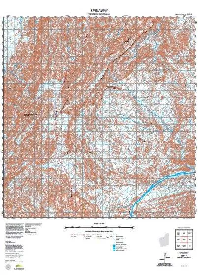 2954-4 Spinaway Topographic Map by Landgate (2015)