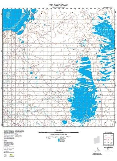3031-1 Welcome Swamp Topographic Map by Landgate (2015)