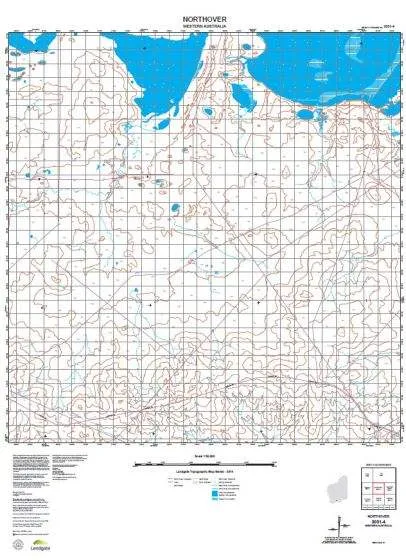 3031-4 Northover Topographic Map by Landgate (2015)