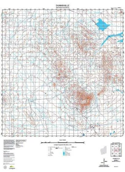 3036-1 Dunnsville Topographic Map by Landgate (2015)
