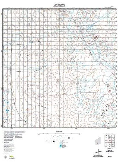 3037-3 Corriding Topographic Map by Landgate (2015)