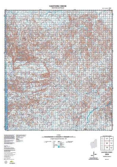 3054 Eastern Creek Topographic Map by Landgate (2015)